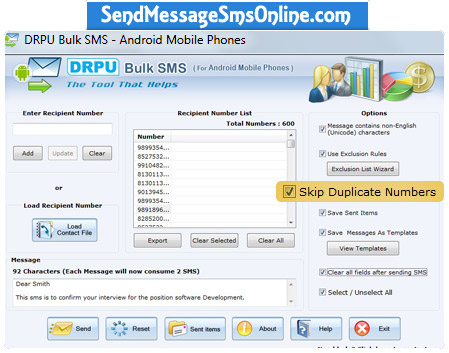 Android Text Messaging Software