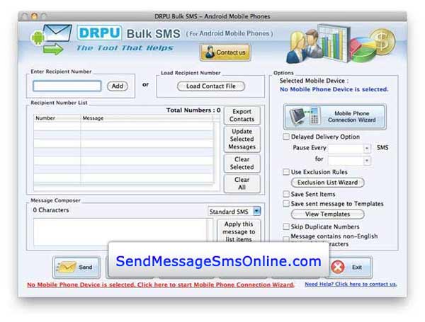 SMS Online software