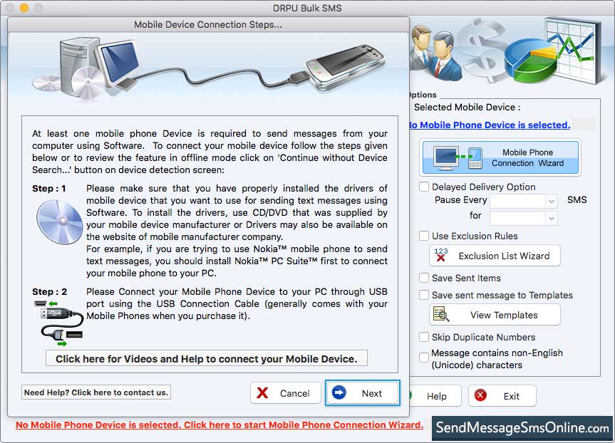 Mac Bulk SMS Software