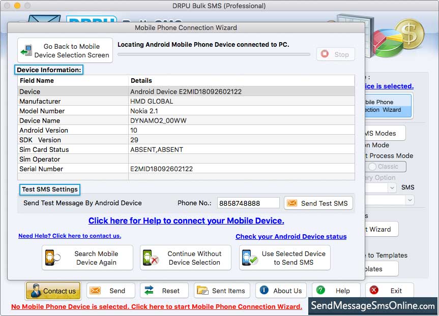 Mac Bulk SMS Software – Professional