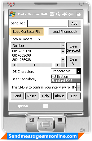 Bulk SMS Software – Pocket PC to Mobile
